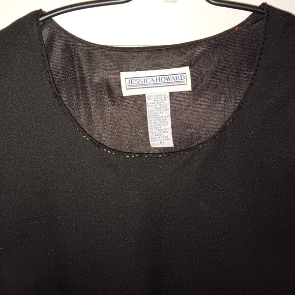 Meet Your Best LBD! Jessica Howard Women's Size 10 Little Black Dress - Picture 4 of 6